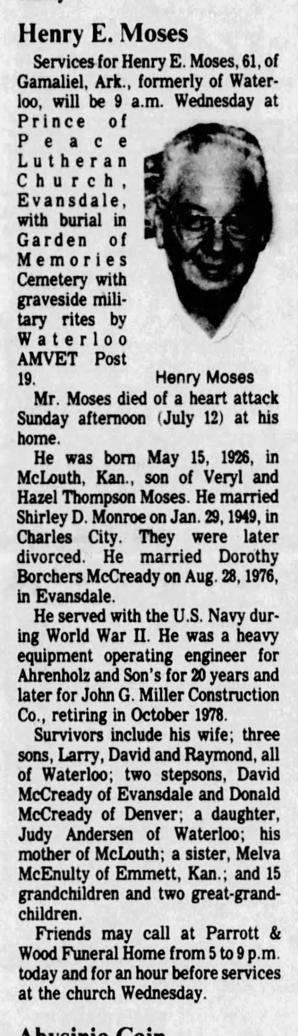 Clipping from The Courier